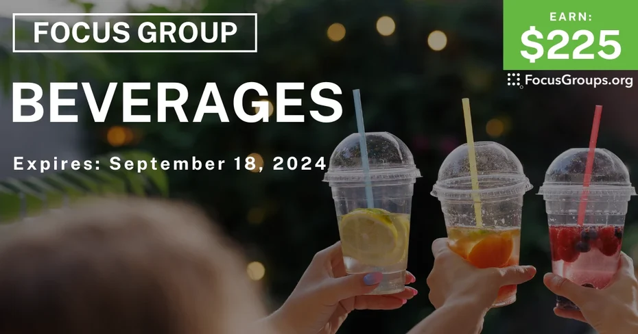 Focus Group in Dallas on Beverages