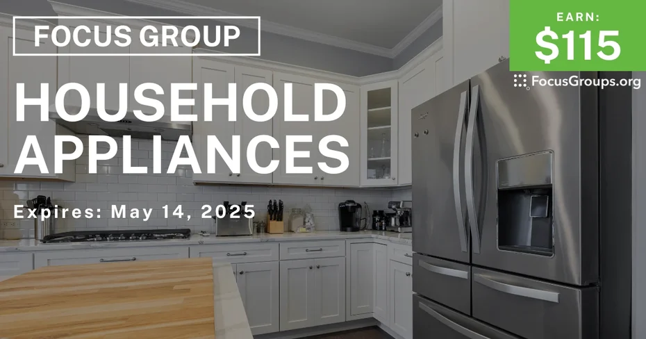 Focus Group in New Jersey on Household Appliances