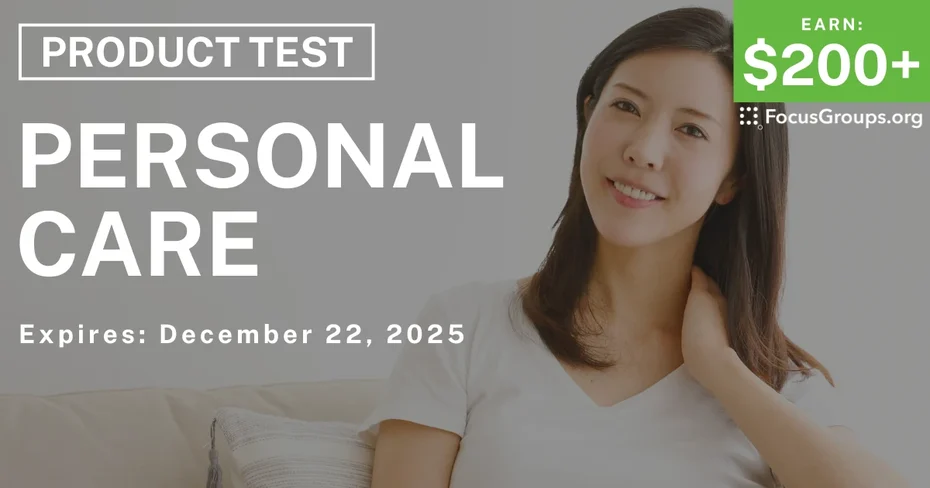 Product Test for Women in Tampa on Personal Care - $200+ - $200+ - 12/10/2025