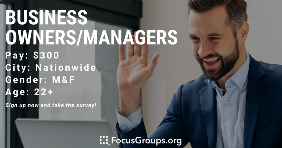 Interview for Business Owners/Managers