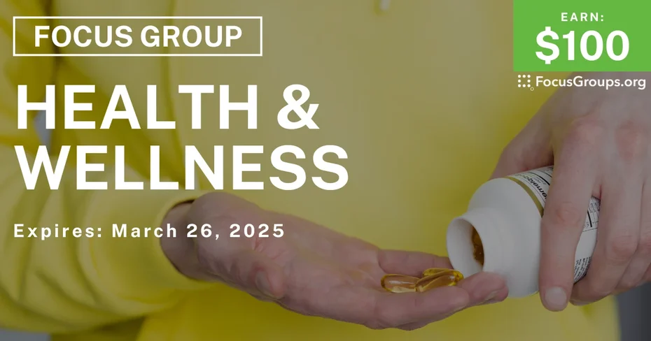 Focus Group for Men on Health & Wellness