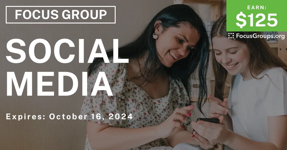 Focus Group for Parents on Social Media