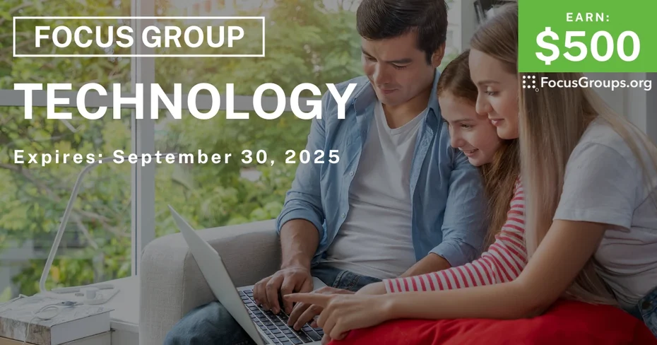 Focus Group for Parents in Denver & NYC on Technology - $500