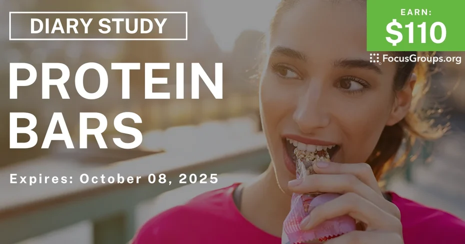 Research Study on Protein Bars - $110
