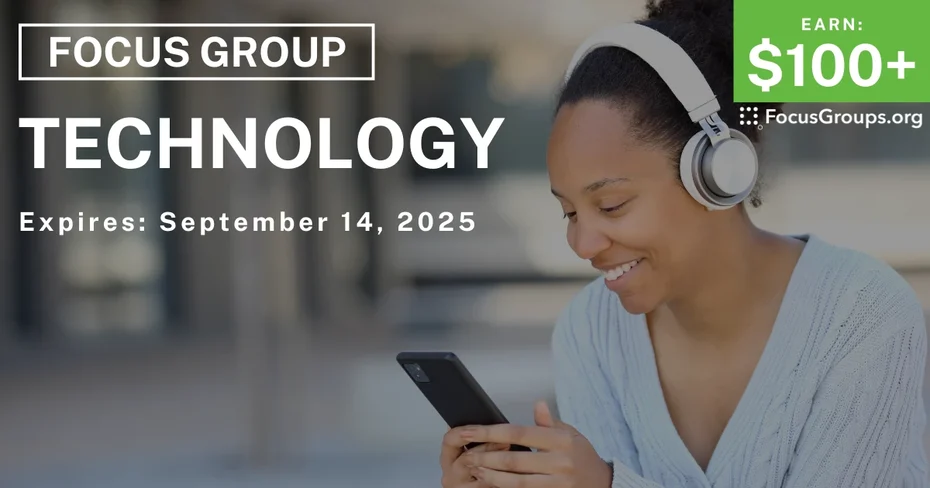 Focus Group in Raleigh on Technology - $100+