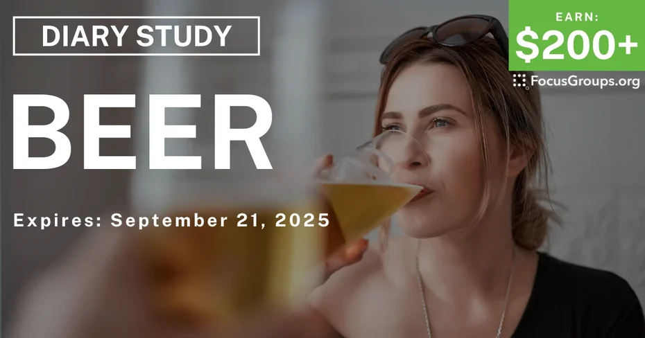 Research Study on Beer - $200