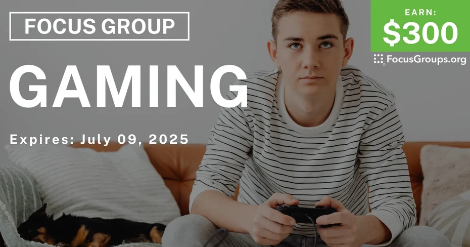 Focus Group for Parents & Teens in Seattle on Gaming