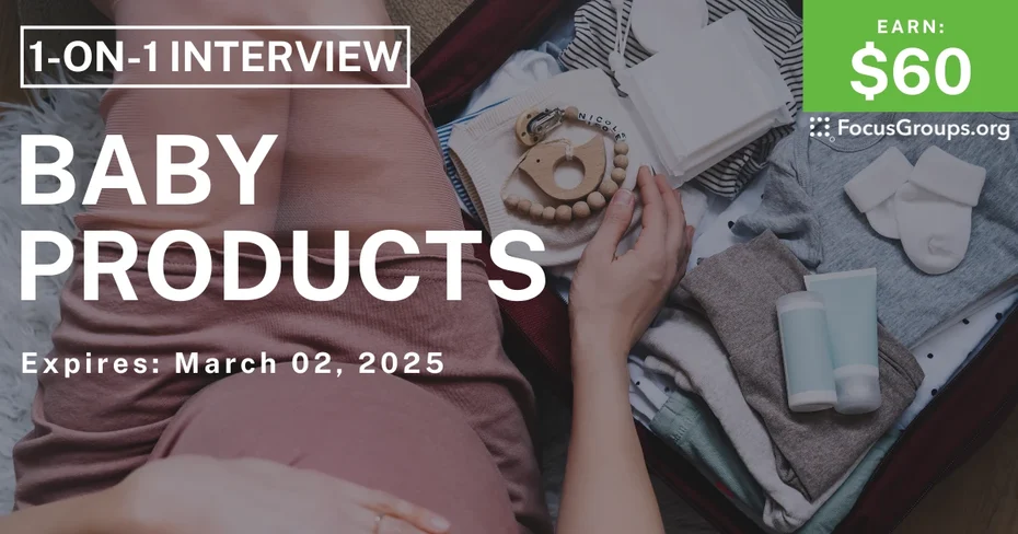 Research Study for Expectant Parents on Baby Products