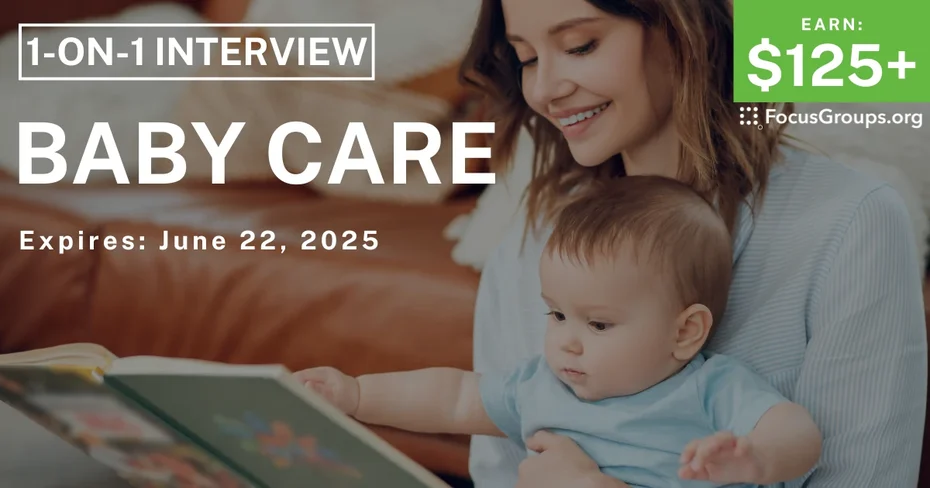 Research Study for Moms in Cincinnati on Baby Care