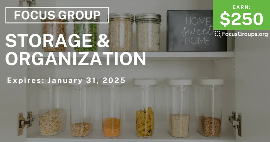 Focus Group in Denver on Storage & Organization