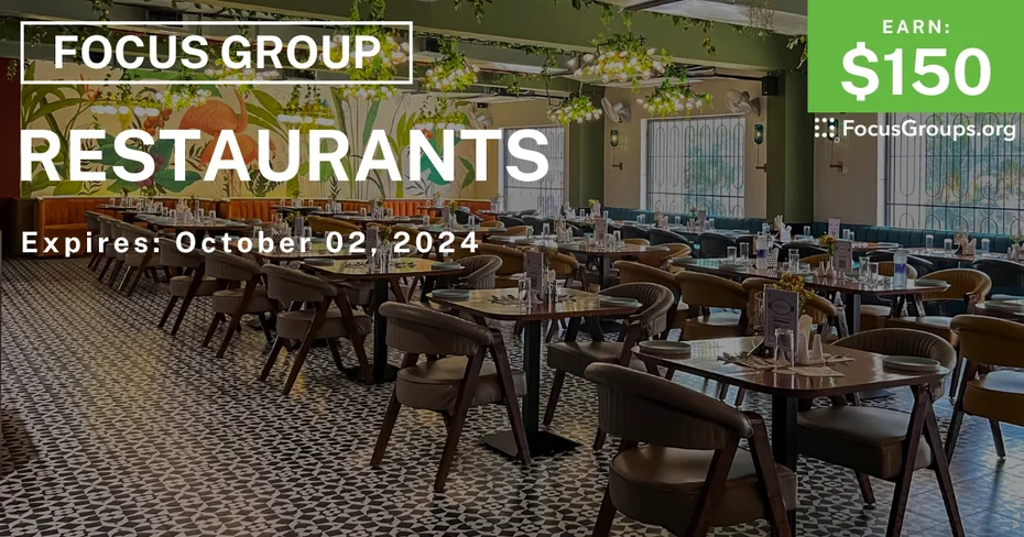Focus Group in Tampa on Restaurants