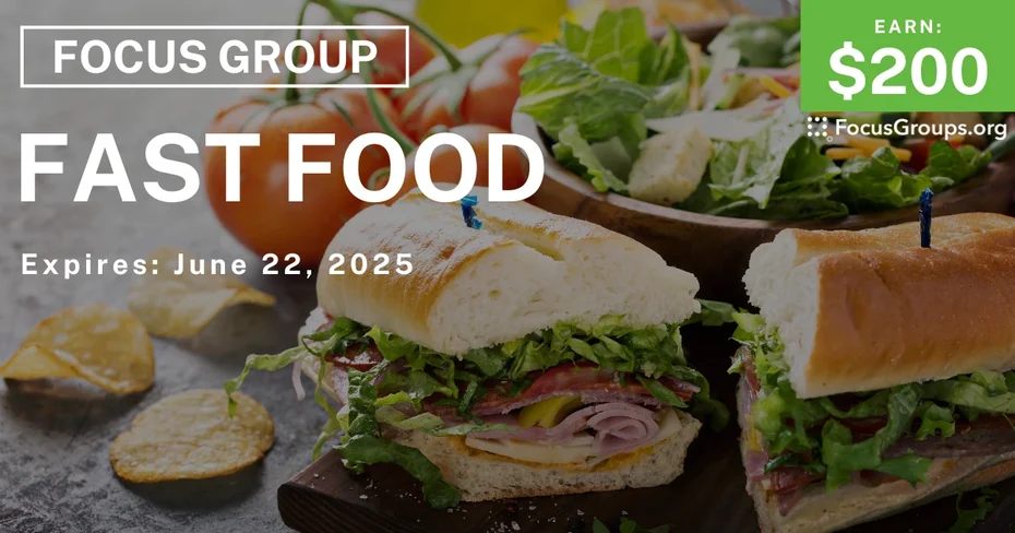 Focus Group in Irvine on Fast Food