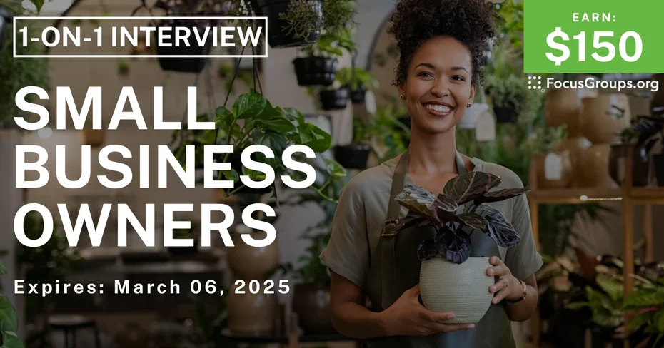 Research Study for Small Business Owners