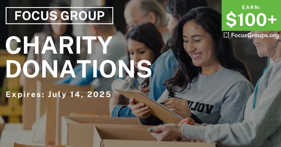 Focus Group on Charity Donations