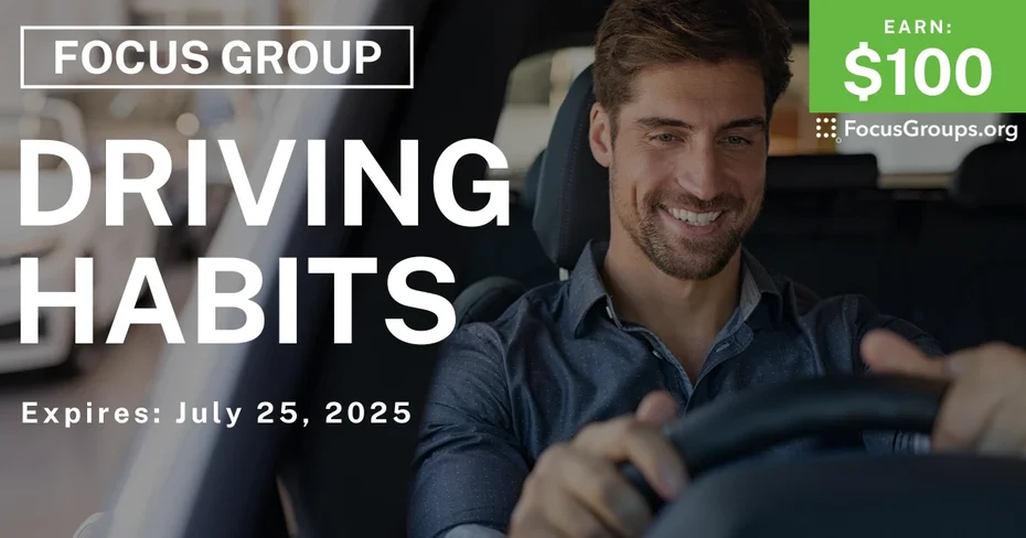 Focus Group for Men on Driving Habits