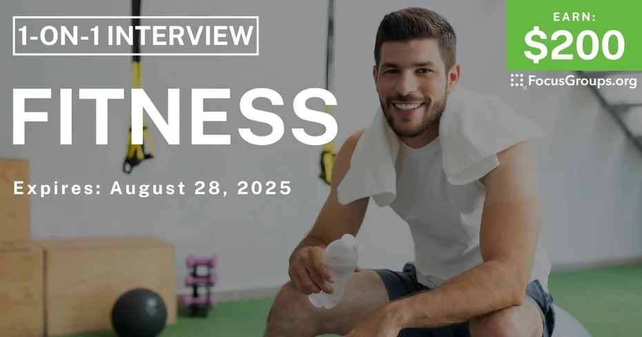 Research Study in Chicago on Fitness - $200