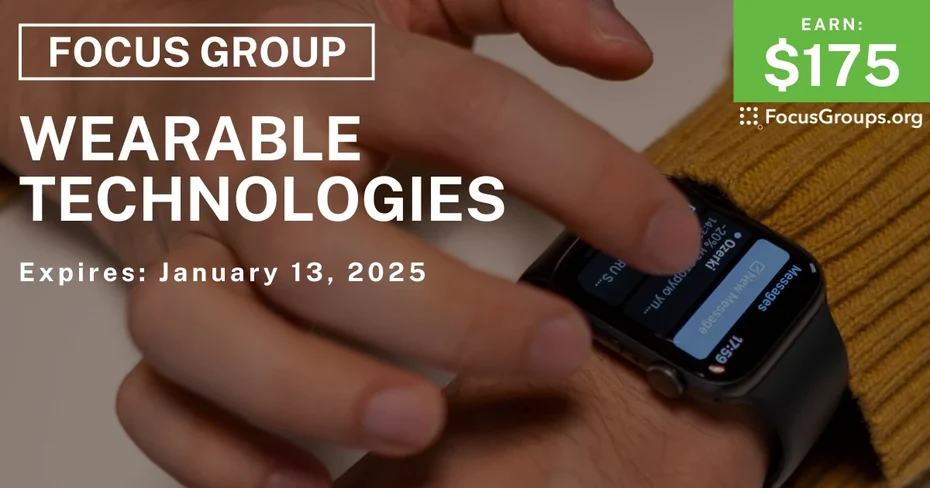 Focus Group in Seattle on Wearable Technologies