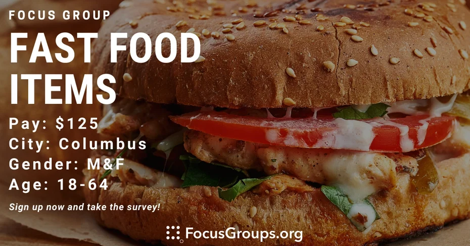 Taste Test on Fast Food Items in Columbus