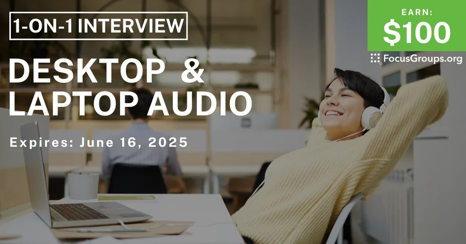 Research Study on Desktop  & Laptop Audio