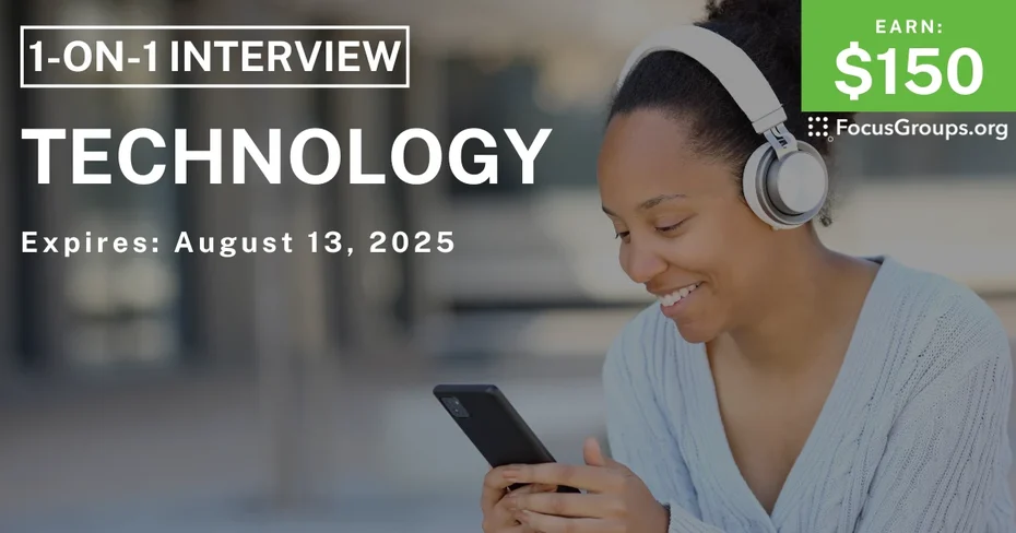 Research Study in Denver on Technology - $150