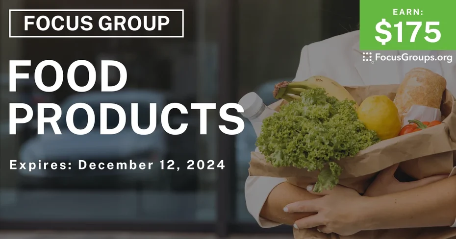 Focus Group on Food Products