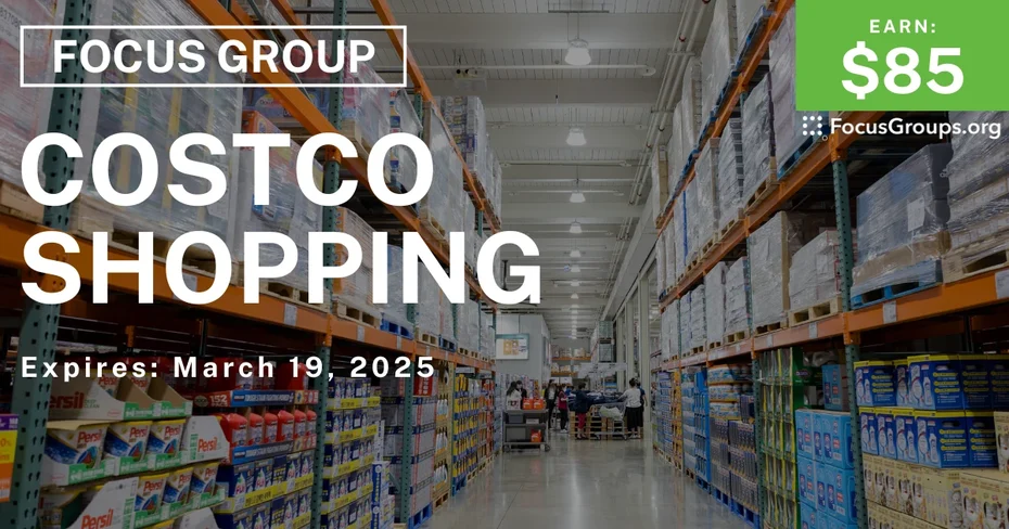 Focus Group in SF on Costco Shopping