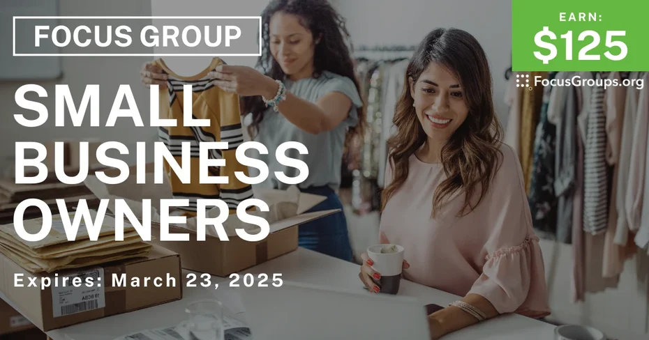 Focus Group for Small Business Owners