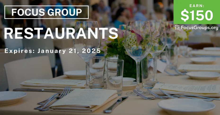 Focus Group on Restaurants