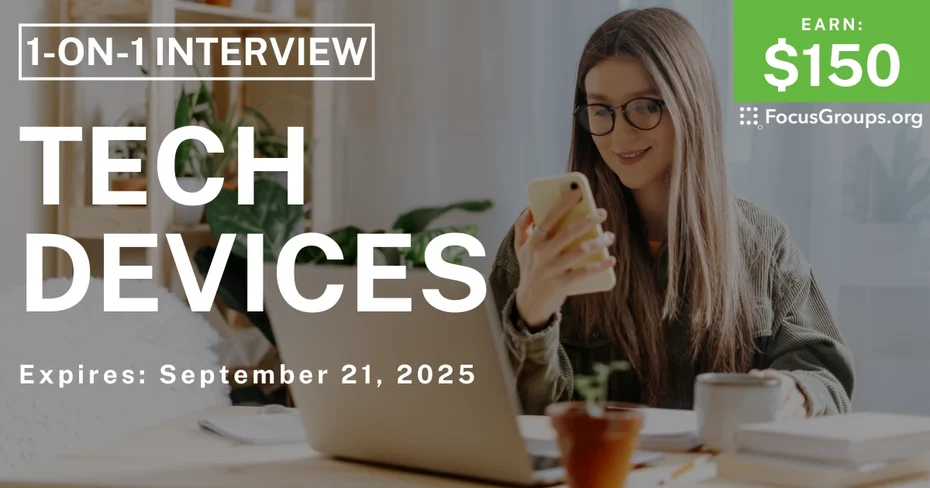 Research Study in Denver on Tech Devices - $150