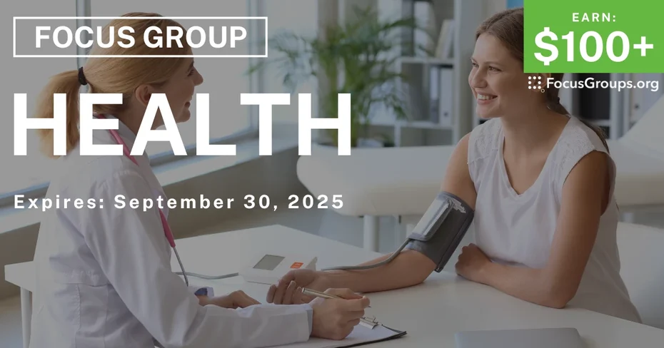 Focus Group in Tampa on Health - $100+