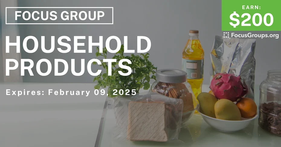 Focus Group on Household Products