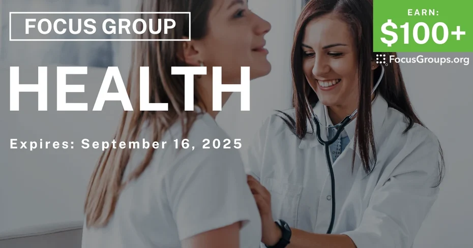 Focus Group in Tampa on Health - $100+