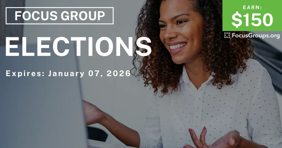 Focus Group in Michigan on Elections - $150 - $150 - 12/18/2025