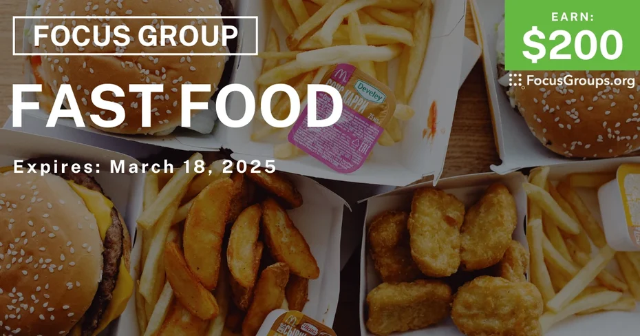 Focus Group in Detroit on Fast Food