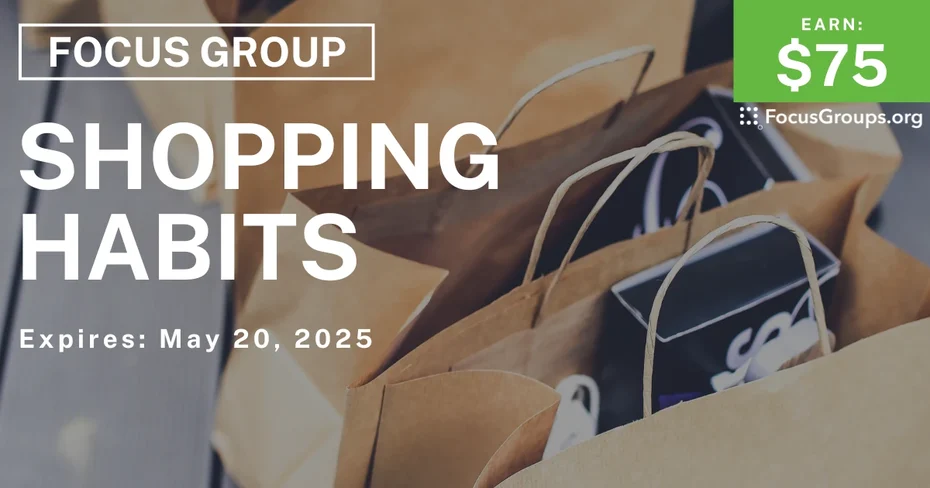 Focus Group for Women on Shopping Habits
