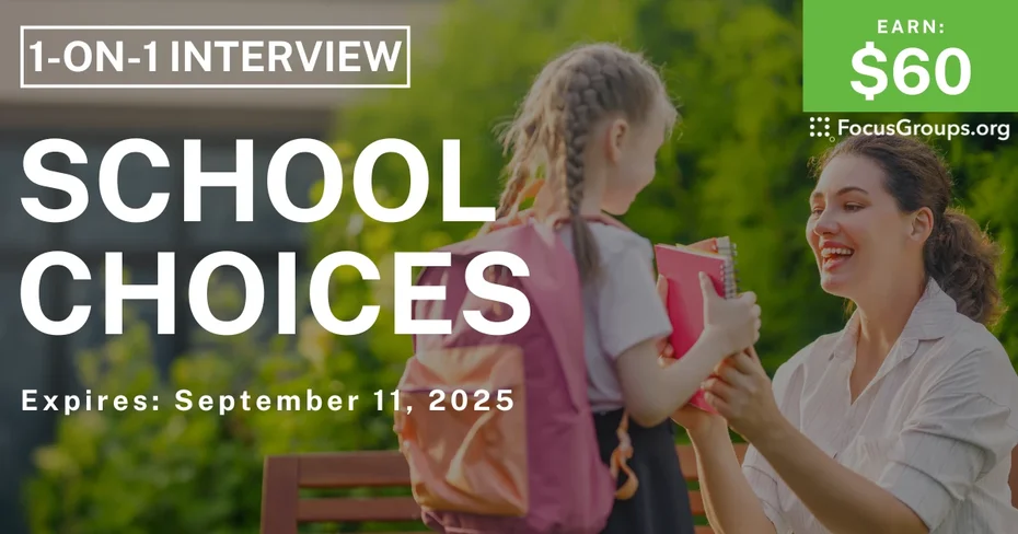 Research Study for Parents in Portland on School Choices - $60