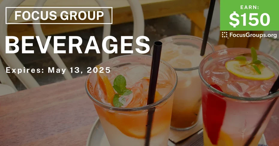 Focus Group in Boston on Beverages