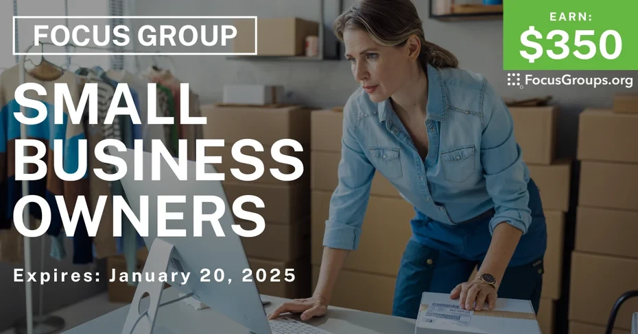 Focus Group for Small Business Owners