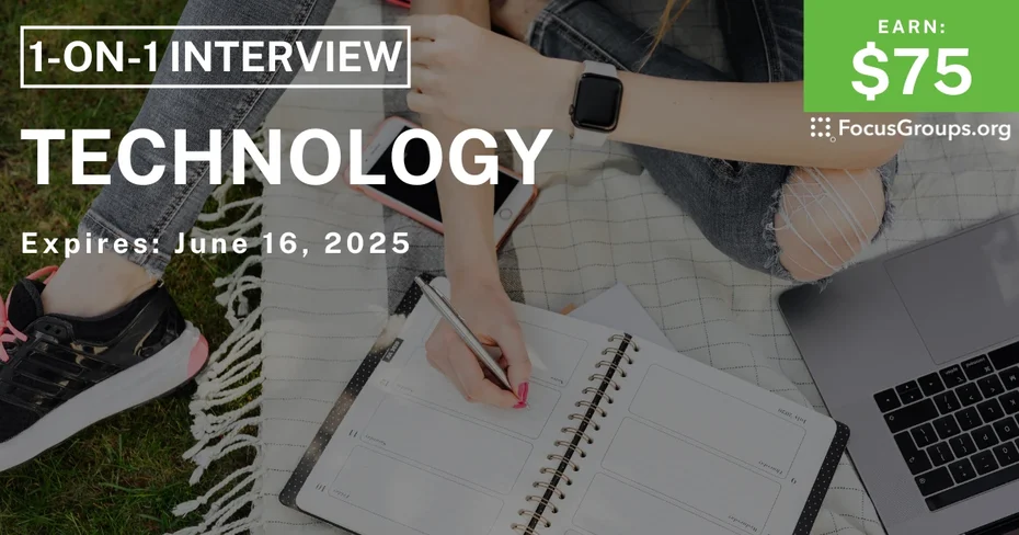 Research Study for College Students on Technology - $100 - 06/04/2025