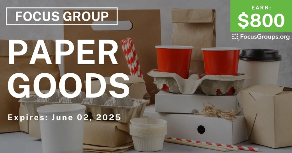 Focus Group in Cincinnati on Paper Goods