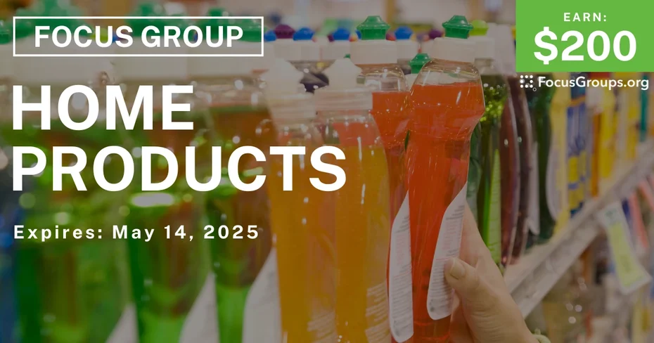 Focus Group in Atlanta on Home Products