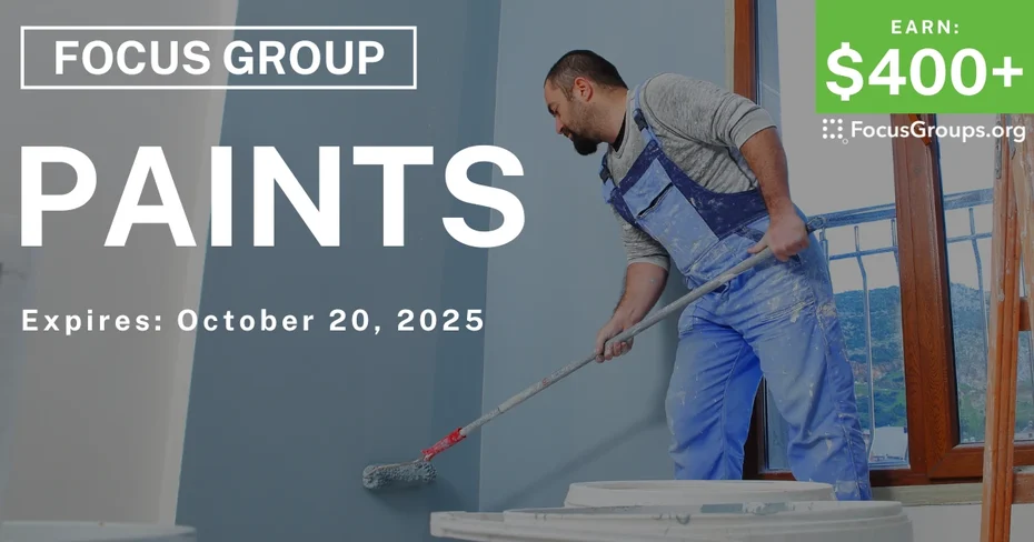 Focus Group in SF on Paints - $400+
