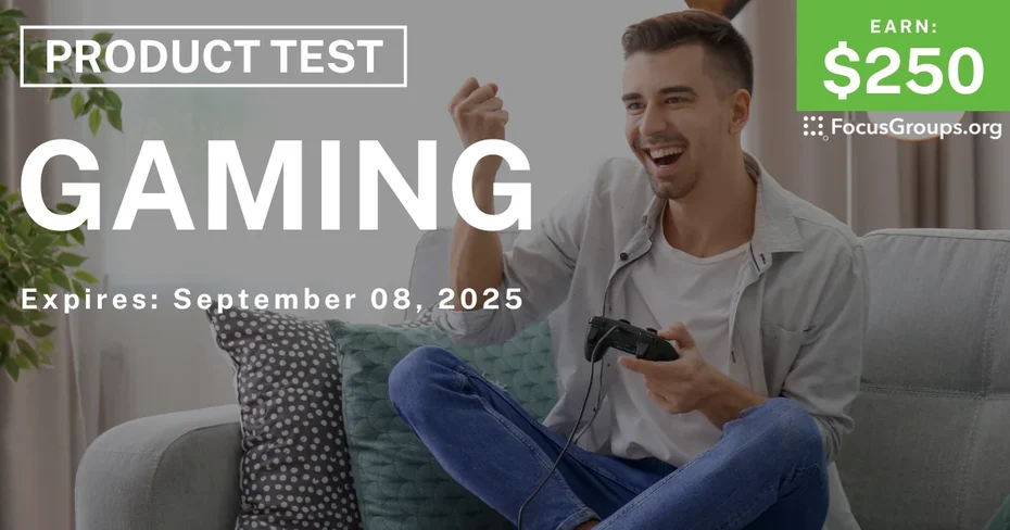 Product Test in Seattle on Gaming - $250