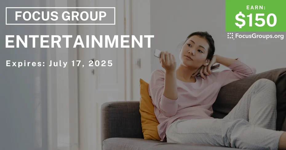Focus Group in SF on Entertainment