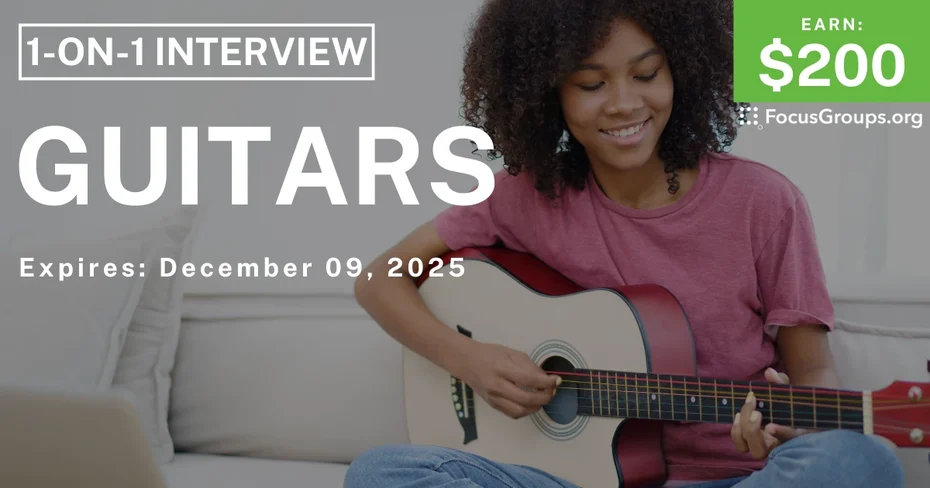 Research Study on Guitars - $200 - $200 - 12/05/2025