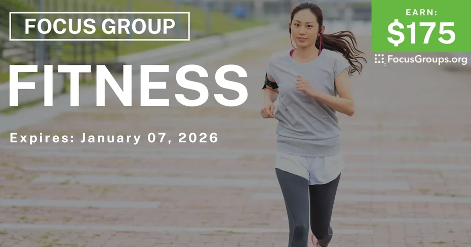 Focus Group in Phoenix on Fitness - $175 - $175 - 12/19/2025