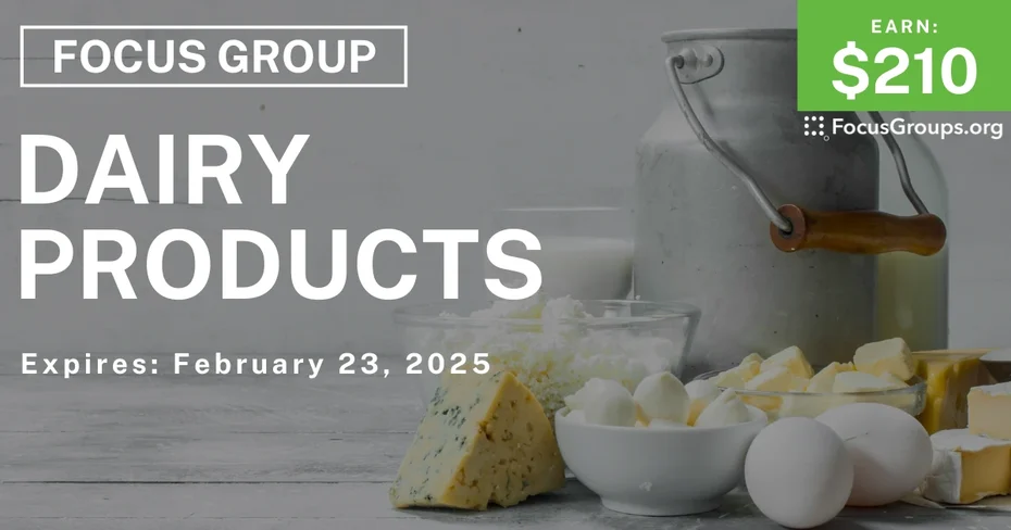 Focus Group on Dairy Products