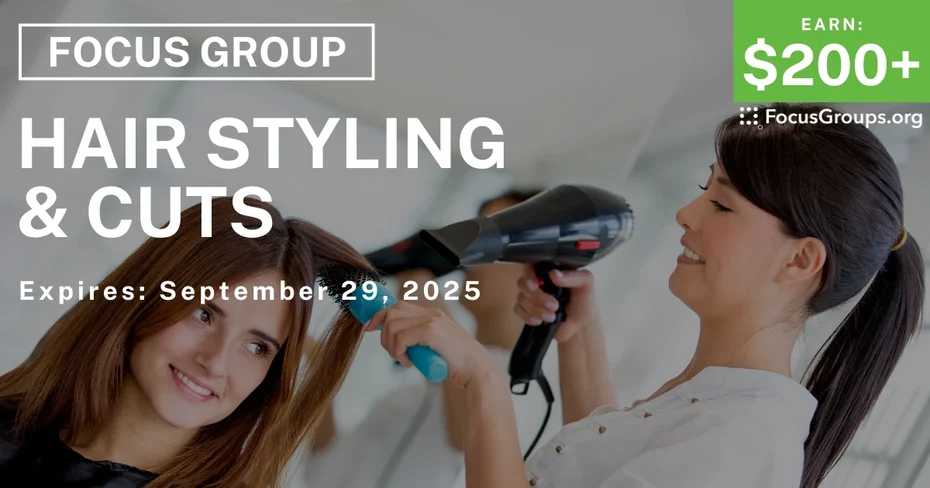 Focus Group for Salon Hairstylists in Chicago on Hair Styling & Cuts - $200+