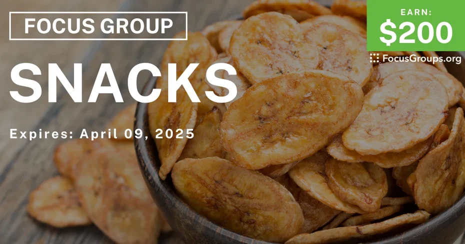 Focus Group in New Jersey on Snacks
