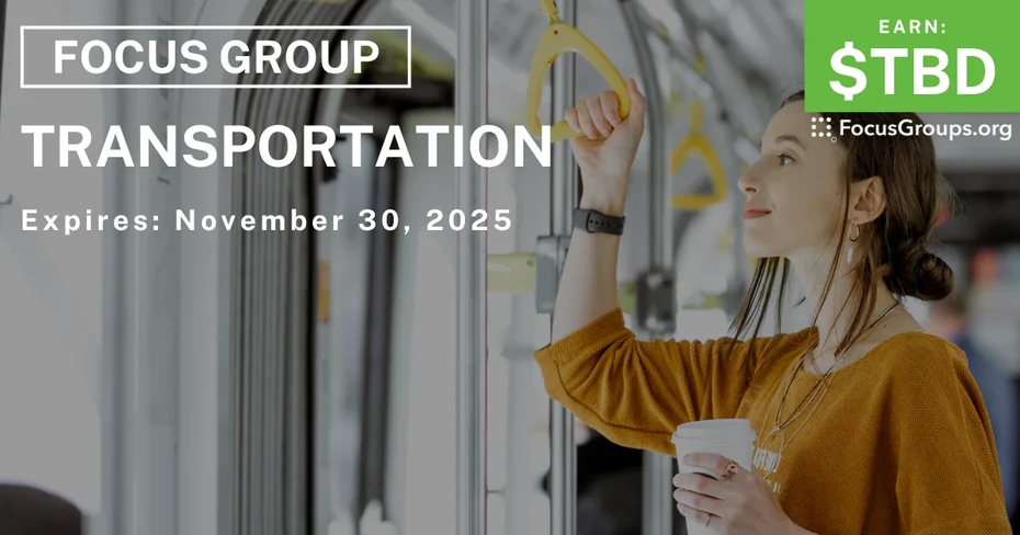 Focus Group in Nashville on Transportation - TBD - 11/20/2025